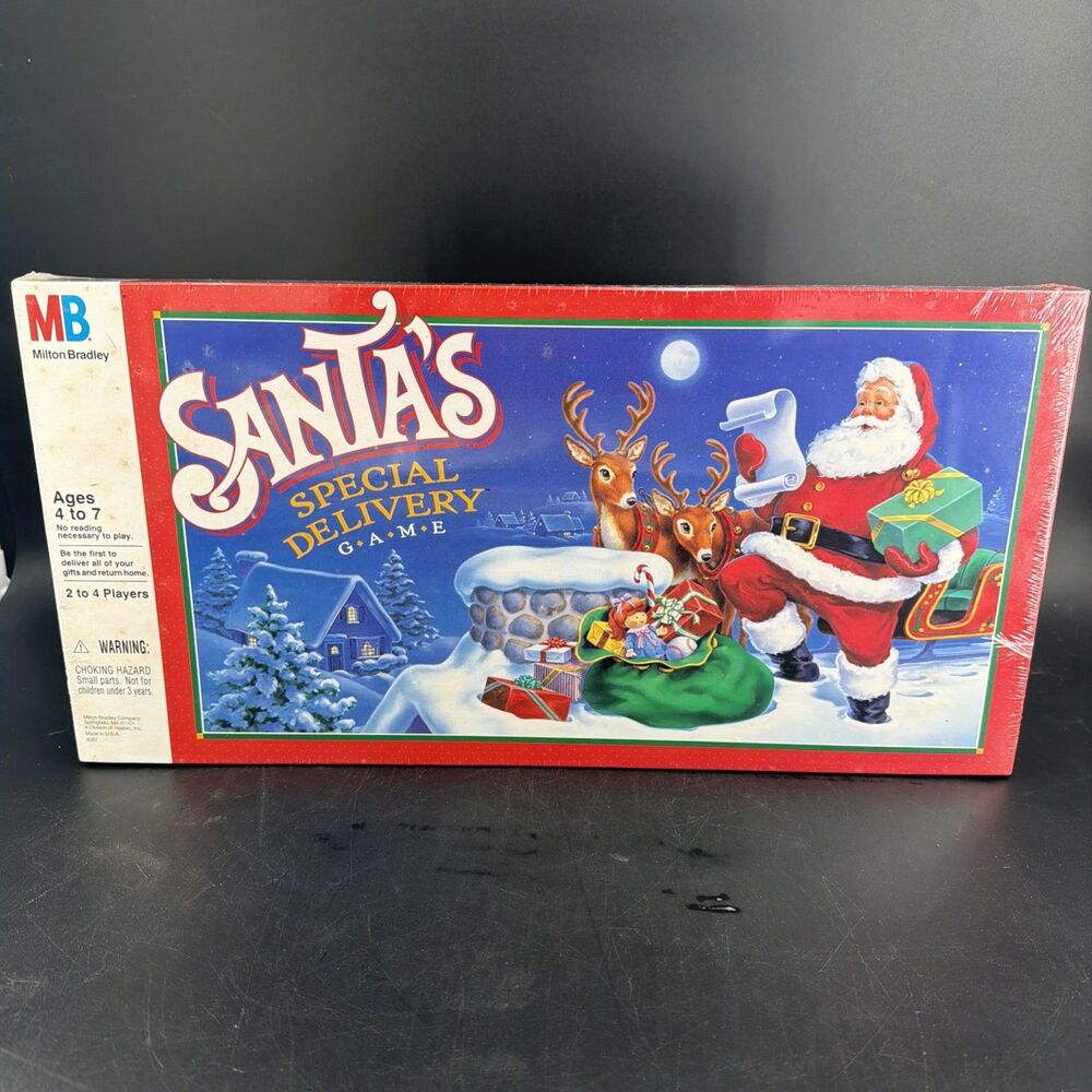 1989 Santas Special Delivery Game by Milton Bradley Rare Seal